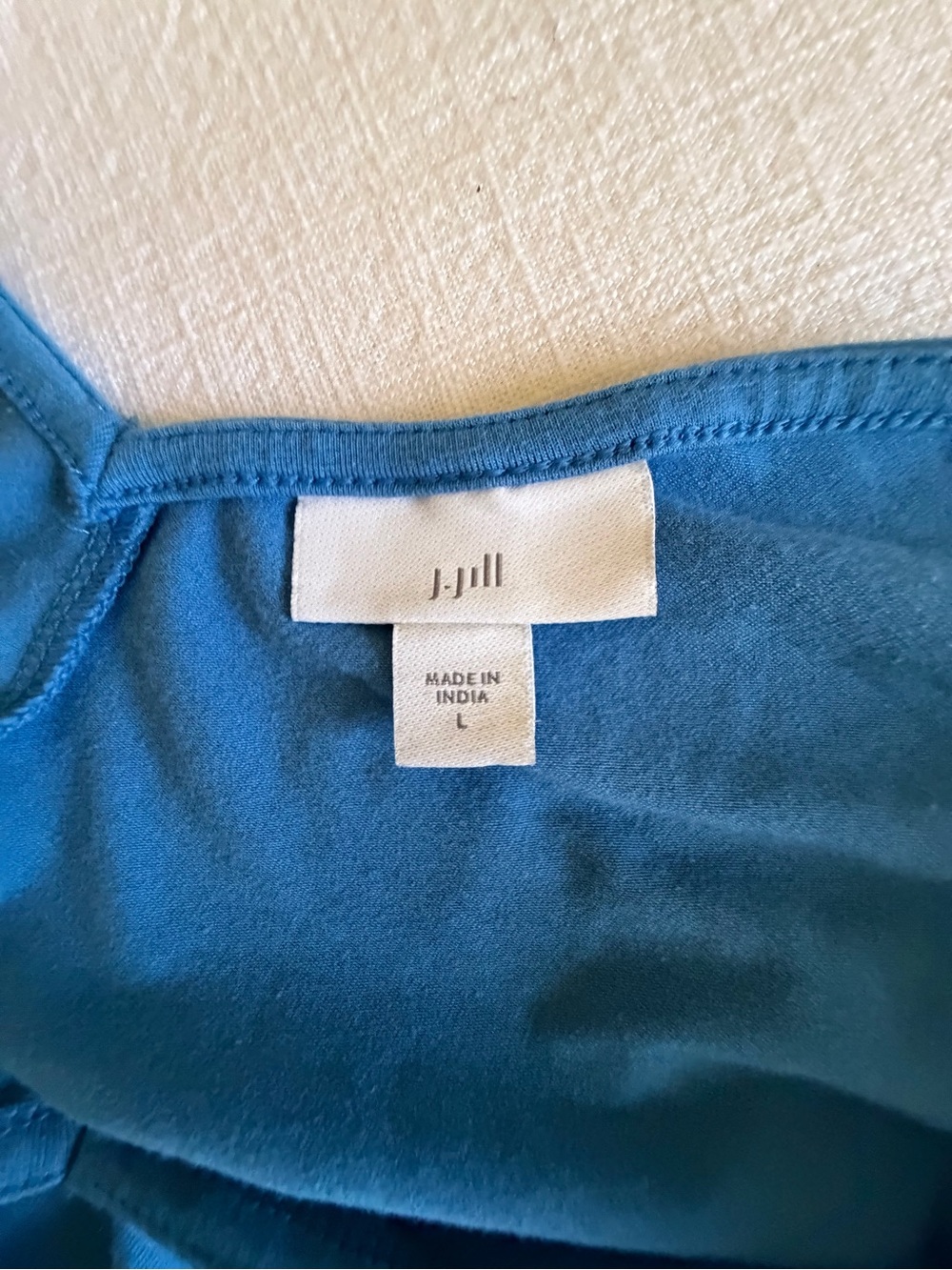 J.Jill Relaxed Blue Elbow-Sleeve Maxi Dress - Picture 6 of 9